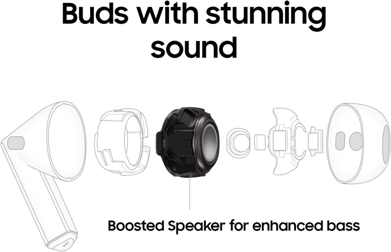 SAMSUNG Galaxy Buds 3 AI True Wireless Bluetooth Earbuds, Noise Cancelling, Sound Optimization, Real-Time Interpreter, Redesigned Comfort Fit, Silver [Korean Version Seller 1yr Warranty]